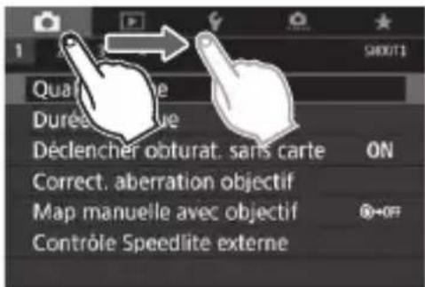 CANON EF 24105mm f4L IS II USM - Exemple d'écran (écran du menu) - 1
