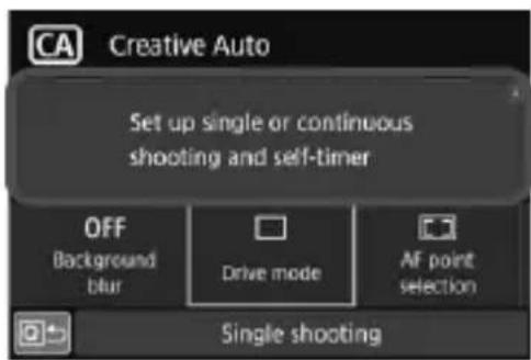 CANON EF 24105mm f4L IS II USM - With the camera ready to shoot, press the <  > button. - 1