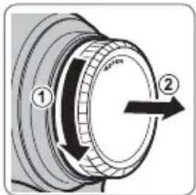 FUJIFILM XF 50140mm - Rimozione dei tappi copri ottica - 2