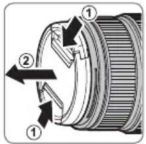 FUJIFILM XF 50140mm - Rimozione dei tappi copri ottica - 1