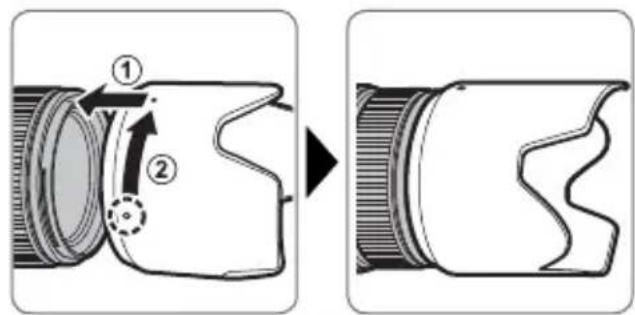 FUJIFILM XF 50140mm - Montera motljusskyddet - 1