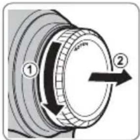 FUJIFILM XF 50140mm - Suojusten poistaminen - 2