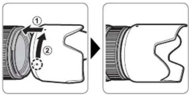 FUJIFILM XF 50140mm - Podłuczanie oslony przyciwstonecznej - 1
