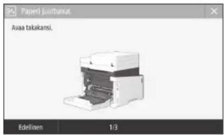 CANON iSENSYS MF633Cdw - Laite ei tunnu toimivan Paperitukoksia on esiintynyt - 3