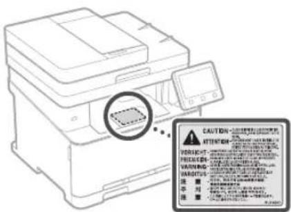 CANON iSENSYS MF633Cdw - Etiqueta de seguridad láser - 1