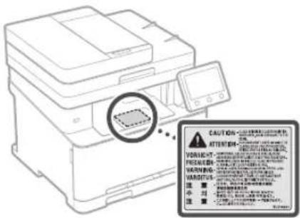 CANON iSENSYS MF633Cdw - Laser Safety Label - 1
