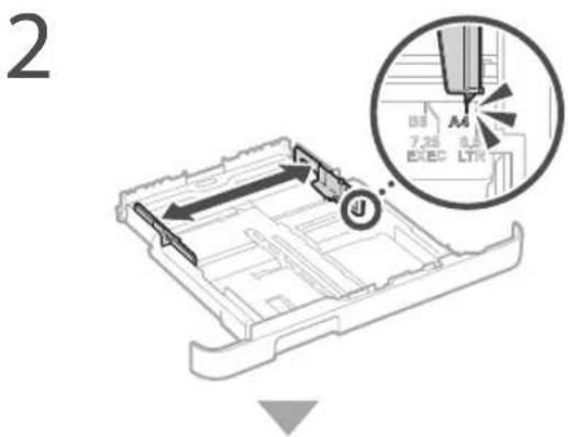 CANON iSENSYS MF633Cdw - Papier in de lade plaatsen - 1