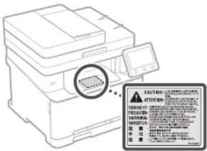 CANON iSENSYS MF633Cdw - Etikett om lasersäkerhet - 1
