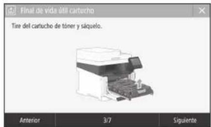CANON iSENSYS MF633Cdw - Sustituir el cartucho de tóner - 1