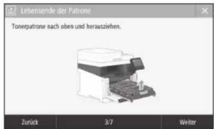 CANON iSENSYS MF633Cdw - Auswechseln der Tonerpatrone - 1