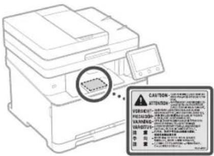 CANON iSENSYS MF633Cdw - Lasersicherheitsetikett - 1