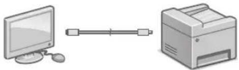 CANON iSENSYS MF633Cdw - Collegamento via USB - 1