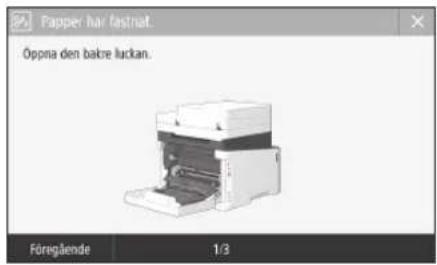 CANON iSENSYS MF633Cdw - Enheten verkar inte fungera Papper har fastnat - 3