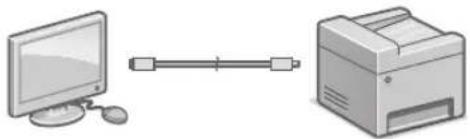 CANON iSENSYS MF633Cdw - USB bidez konektatzeko - 1