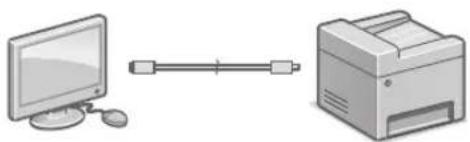 CANON iSENSYS MF633Cdw - So stellen Sie eine Verbindung über USB her - 1