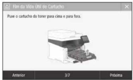 CANON iSENSYS MF633Cdw - Substituição do cartucho de toner - 1
