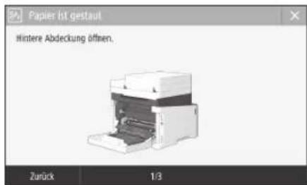 CANON iSENSYS MF633Cdw - Papierstau ist aufgetreten - 1