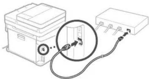 CANON iSENSYS MF633Cdw - Para conectar via LAN com fio - 2