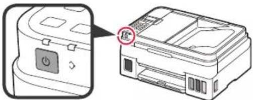 CANON PIXMA G4510 - Mise sous tension de l'imprimante - 3
