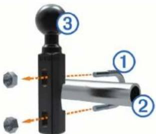 GARMIN Zumo 346 LMTS - Installation de l'arceau et du support pour guidon - 1