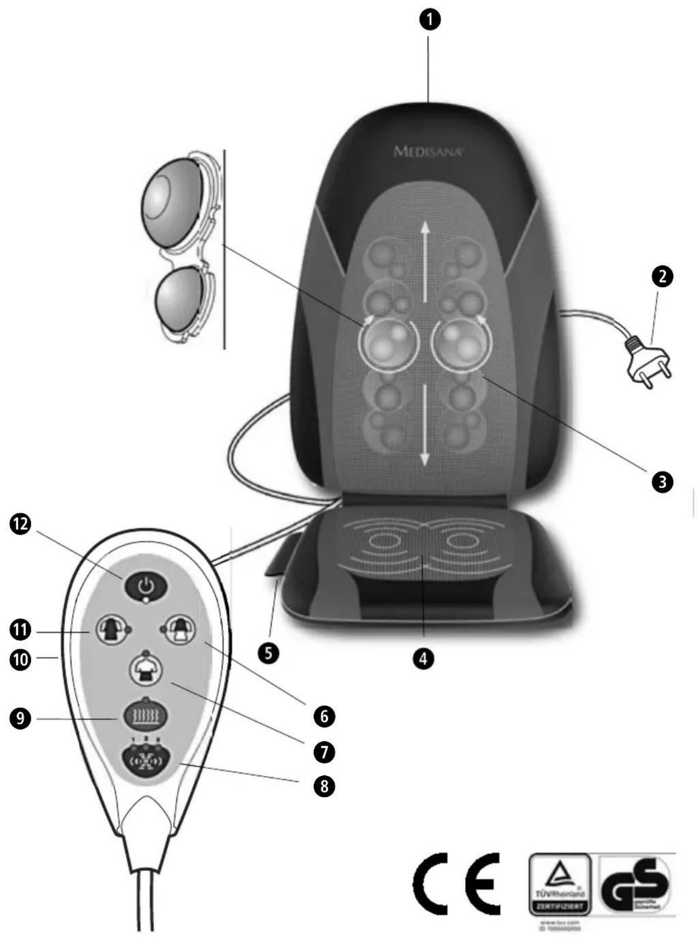 MEDISANA Shiatsu MC 830 - 1
