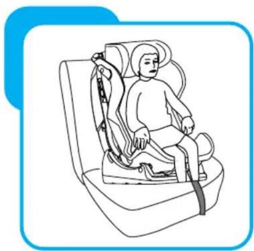 Baninni Vega - Stap 8 De installmentie van de autostoel 8.3 Installatie voor groep II (15-25kg) - 1