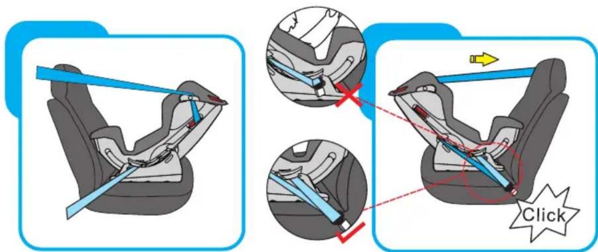 Baninni Vega - Schritt 8 Die Installation des Autositzes 8.1 Installation für die Gruppe 0+ (0-13 kg) - 3