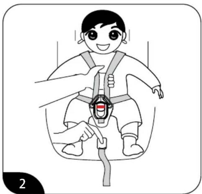 Baninni Twirl 360 Isofix - Afbeelding 2: Draai de harnas los. - 2