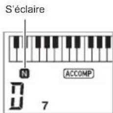 CASIO CTX800 - Pour revenir au motif normal il faut appuyer sur 4 NORMAL FILL-IN. - 1