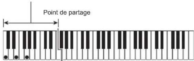 CASIO CTX800 - Sur le clavier d'accompagnement, appuyez sur les touches des notes qui compose la forme d'accord affichée. - 2