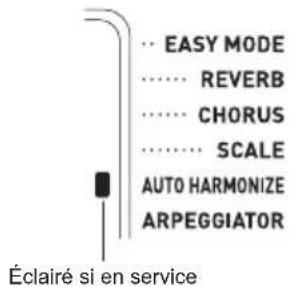 CASIO CTX700 - Appuyez sur 17 A.HAR./ARPEG. pour mettre l'harmonisation automatique en service. - 1