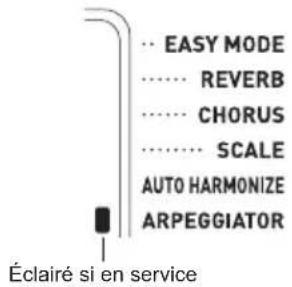 CASIO CTX700 - Appuyez sur 17 A.HAR./ARPEG. pour mettre l'arpégiateur en service. - 1