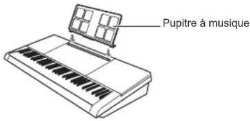 CASIO CTX700 - Installation du pupitre à musique - 1