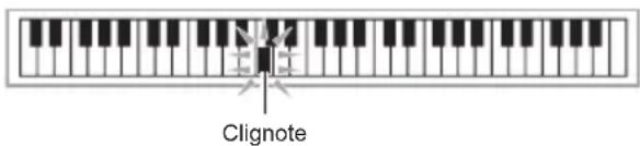 CASIO CTX700 - Jouez les notes sur le clavier en suivant les instructions qui apparaissent à l'écran ainsi que le guide vocal du doigté. - 1