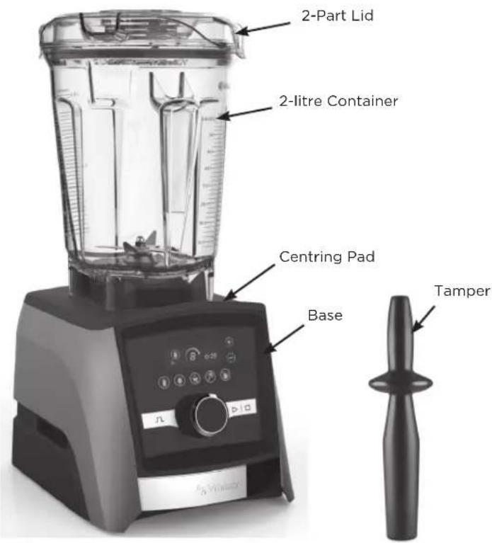 Vitamix Ascent A3500i - PARTS AND FEATURES - 1