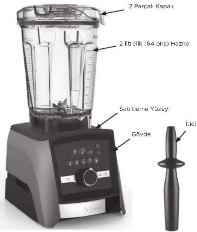 Vitamix Ascent A3500i - PARÇALAR VE ÖZELLİKLERİ - 1