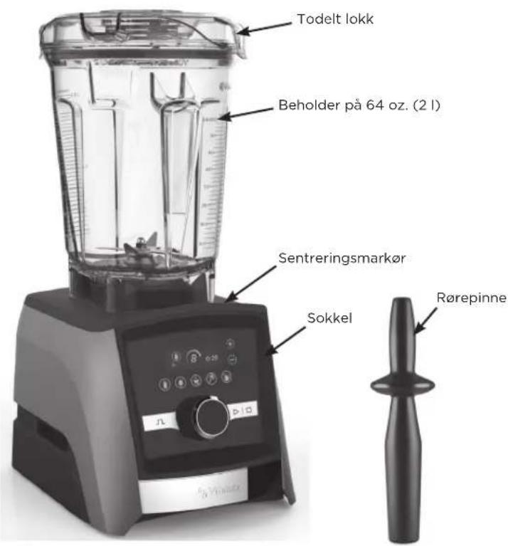 Vitamix Ascent A3500i - DELEROGFUNKSJONER - 1