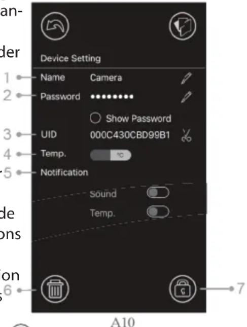Luvion Grand Elite 3 Connect - Les fonctions du menu paramètres de l'application - 1