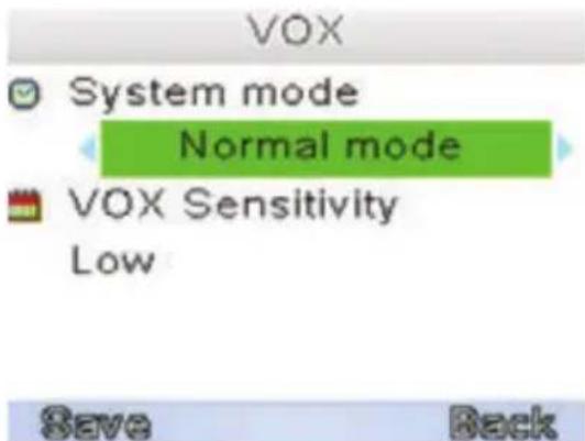 Luvion Easy - MENU>VOX - 3