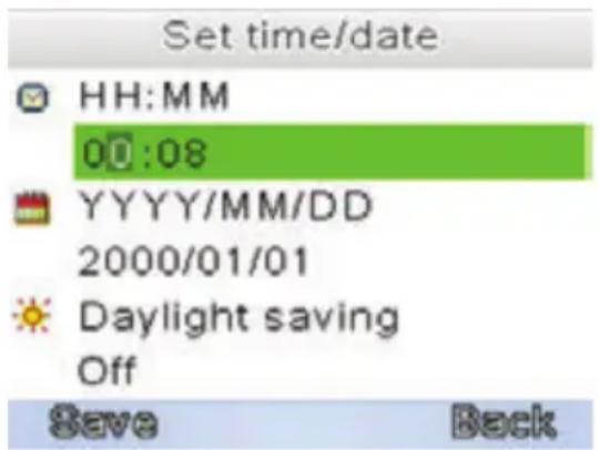 Luvion Easy - MENU > EINSTELLUNGEN > LCD BACKLIGHT - 2