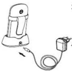 ALECTO DBX68 - ATTENTIE: PLAATS ALLEEN HET MEEGELEVERDE OPLAADBARE BATTERIJPAKKET! AFWIJKENDE MODELLEN KUNNEN MOGELIJK SCHADE VEROORZAKEN OF ZELFS EXPLODEREN INDIEN TOCH GEPLAATST. - 1