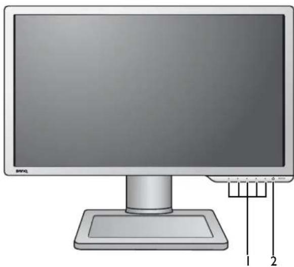 BENQ Zowie XL2411P - Vue avant - 1