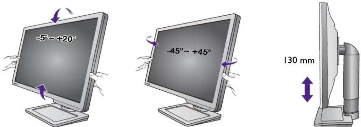 BENQ Zowie XL2411P - Réglage de l'angle de vision - 1