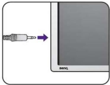 BENQ Zowie XL2411P - Connexion de l'alimentation et mise sous tension. - 3