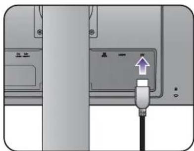BENQ GL2706PQ - Connectez le câble vidéo de l'ordinateur - 4