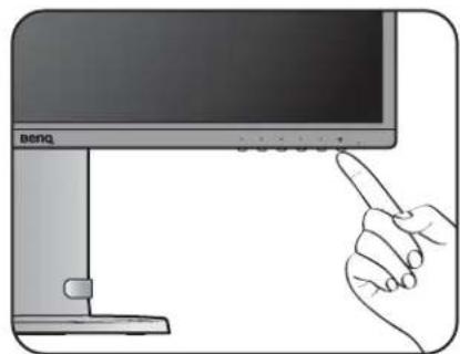 BENQ GL2706PQ - Connectez l'alimentation et mettez sous tension. - 4