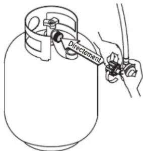 CHAR BROIL 463276517 - Connexion du régulateur au réservoir de GPL - 3