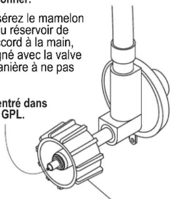 CHAR BROIL 463277017 - Connexion du régulateur au réservoir de GPL - 4