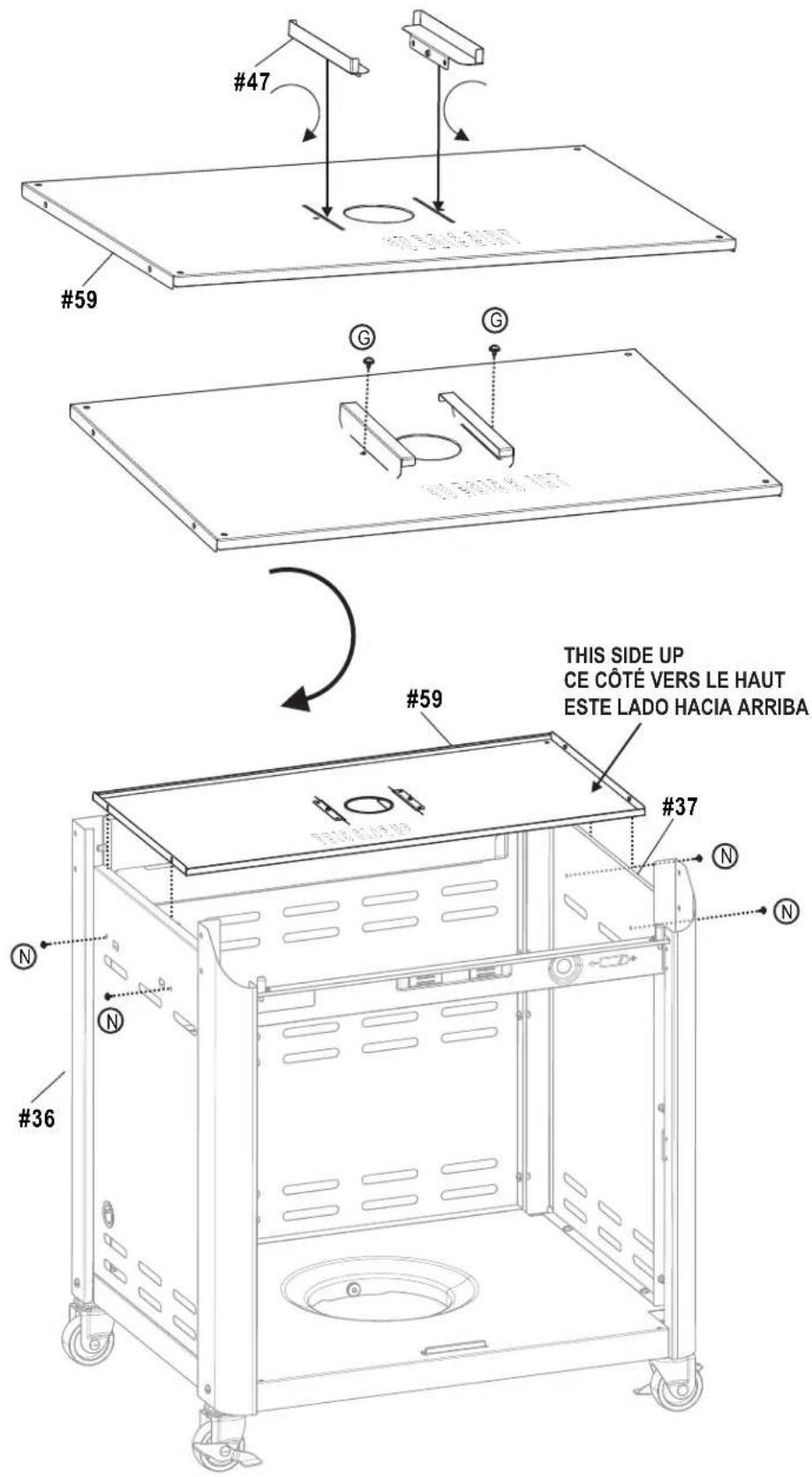 CHAR BROIL 463277017 - ASSEMBLY/ ASSEMBLAGE/ ARMADO - 16