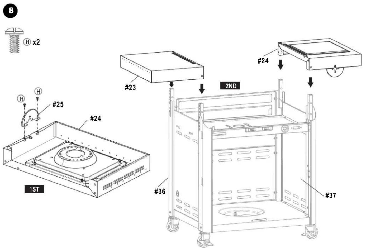CHAR BROIL 463277017 - ASSEMBLY/ ASSEMBLAGE/ ARMADO - 18